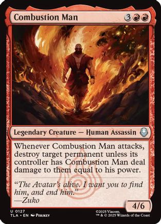 Combustion Man (TLA-127) - Avatar: The Last Airbender - for just $0.08! 