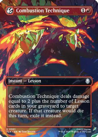Combustion Technique (Borderless) (TLA-301) - Avatar: The Last Airbender - for just $0.09! 