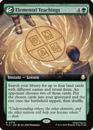 Elemental Teachings (Extended Art) (TLA-378) - Avatar: The Last Airbender Foil - for just $0.22! 