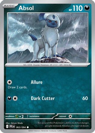 Absol 063 - ME02 Phantasmal Flames Reverse Holofoil - for just $0.10! 