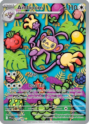 Ambipom 107/094 - ME02 Phantasmal Flames Holofoil - for just $1.39! 