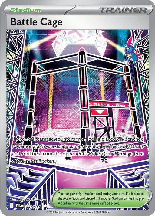 Battle Cage (116/094) [Mega Evolution: Phantasmal Flames] - for just $1! 