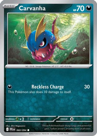 Carvanha 060 - ME02 Phantasmal Flames Reverse Holofoil - for just $0.15! 