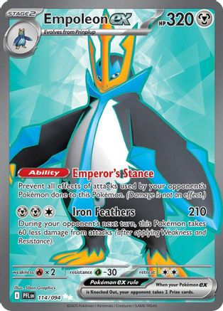 Empoleon ex 114/094 - ME02 Phantasmal Flames Holofoil - for just $1.14! 