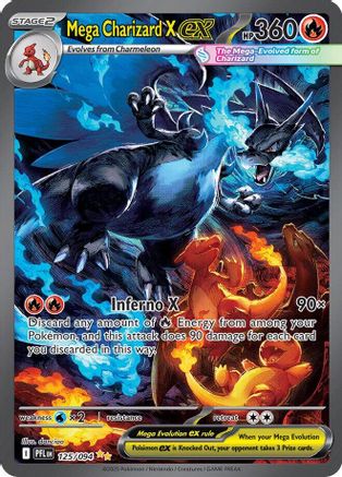 Mega Charizard X ex 125/094 - ME02 Phantasmal Flames Holofoil - for just $410! 