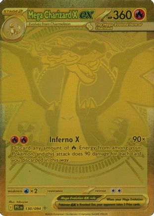 Mega Charizard X ex 130/094 - ME02 Phantasmal Flames Holofoil - for just $214.65! 
