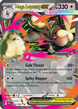 Mega Lopunny ex 084/094 - ME02 Phantasmal Flames Holofoil - for just $0.49! 