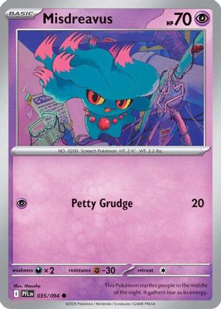 Misdreavus 035 - ME02 Phantasmal Flames Reverse Holofoil - for just $0.13! 