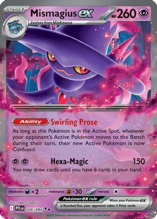Mismagius ex 036/094 - ME02 Phantasmal Flames Holofoil - for just $0.27! 
