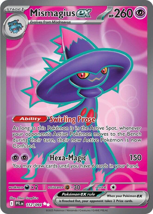 Mismagius ex (112/094) [Mega Evolution: Phantasmal Flames] - for just $0.65! 
