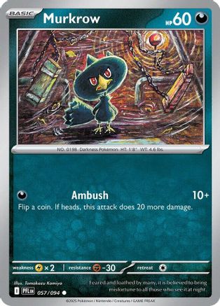 Murkrow 057 - ME02 Phantasmal Flames - for just $0.05! 
