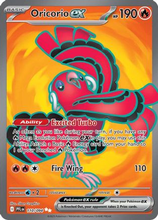 Oricorio ex 110/094 - ME02 Phantasmal Flames Holofoil - for just $0.90! 