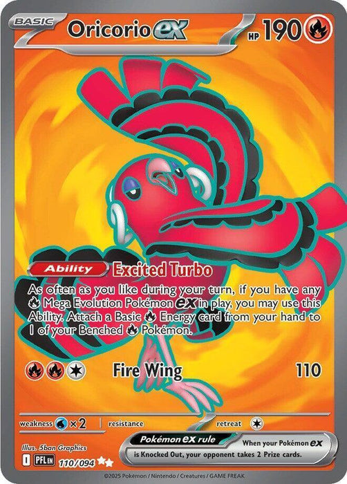Oricorio ex (110/094) [Mega Evolution: Phantasmal Flames] - for just $0.75! 