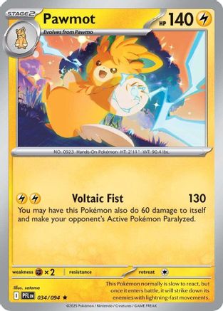 Pawmot 034 - ME02 Phantasmal Flames Holofoil - for just $0.05! 