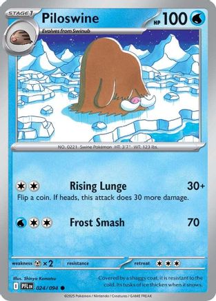 Piloswine 024 - ME02 Phantasmal Flames Reverse Holofoil - for just $0.08! 