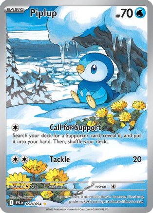 Piplup 098/094 - ME02 Phantasmal Flames Holofoil - for just $7.96! 