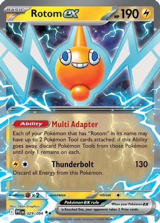 Rotom ex 029/094 - ME02 Phantasmal Flames Holofoil - for just $0.40! 
