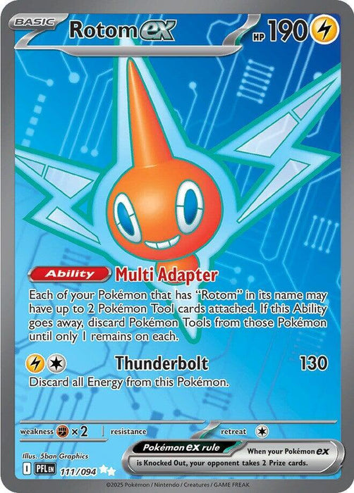 Rotom ex (111/094) [Mega Evolution: Phantasmal Flames] - for just $0.75! 