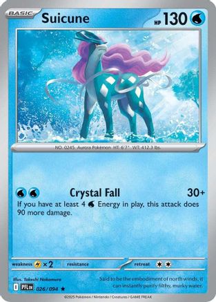 Suicune 026 - ME02 Phantasmal Flames Holofoil - for just $0.08! 