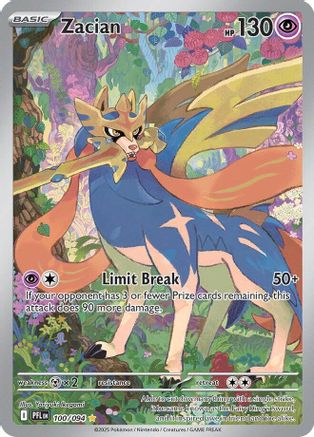 Zacian 100/094 - ME02 Phantasmal Flames Holofoil - for just $1.73! 
