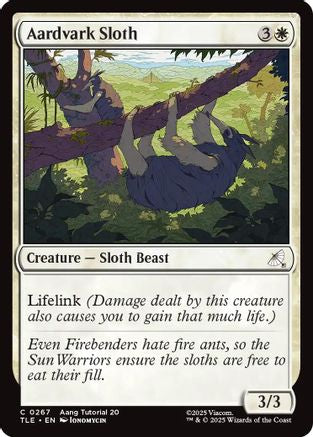Aardvark Sloth (0267) (TLE-267) - Avatar: The Last Airbender: Eternal-Legal - for just $0.05! 