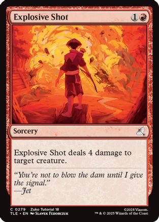 Explosive Shot (0279) (TLE-279) - Avatar: The Last Airbender: Eternal-Legal - for just $0.03! 