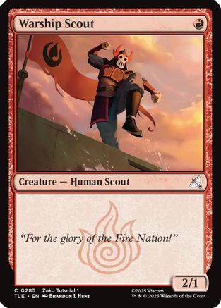 Warship scout (0285) (TLE-285) - Avatar: The Last Airbender: Eternal-Legal - for just $0.08! 