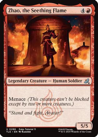 Zhao, the Seething Flame (0286) (TLE-286) - Avatar: The Last Airbender: Eternal-Legal - for just $0.06! 