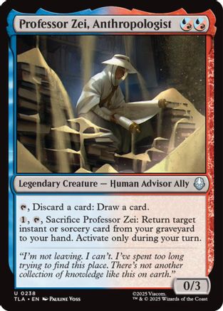 Professor Zei, Anthropologist (TLA-238) - Avatar: The Last Airbender Foil - for just $0.09! 