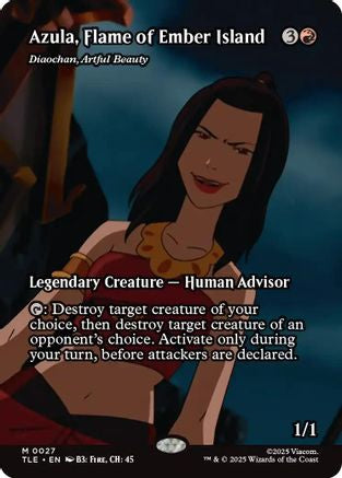 Azula, Flame of Ember Island - Diaochan, Artful Beauty (Borderless) (TLE-027) - Avatar: The Last Airbender: Eternal-Legal - for just $0.34! 