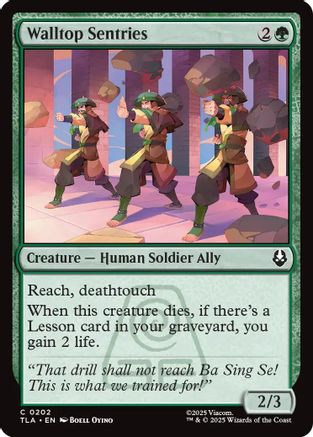 Walltop Sentries (TLA-202) - Avatar: The Last Airbender - for just $0.06! 