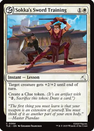 Sokka's Sword Training (TLE-084) - Avatar: The Last Airbender: Eternal-Legal Foil - for just $0.08! 