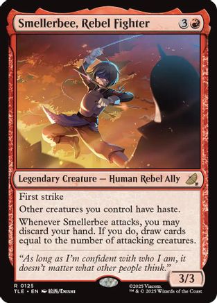 Smellerbee, Rebel Fighter (TLE-125) - Avatar: The Last Airbender: Eternal-Legal Foil - for just $1.03! 