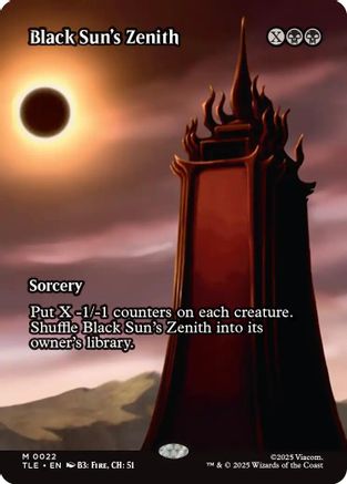 Black Sun's Zenith (Borderless) (TLE-022) - Avatar: The Last Airbender: Eternal-Legal Foil - for just $0.94! 