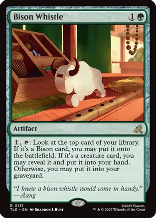 Bison Whistle (TLE-131) - Avatar: The Last Airbender: Eternal-Legal Foil - for just $0.10! 