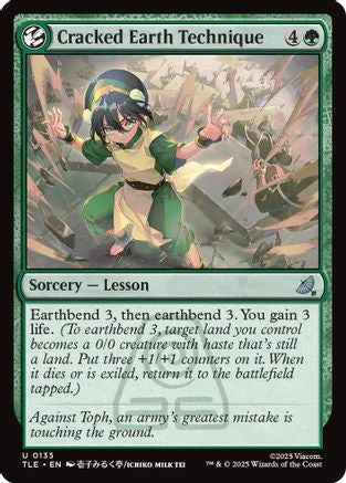 Cracked Earth Technique (TLE-135) - Avatar: The Last Airbender: Eternal-Legal Foil - for just $1.41! 