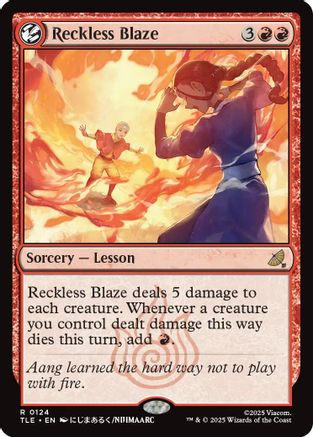 Reckless Blaze (TLE-124) - Avatar: The Last Airbender: Eternal-Legal Foil - for just $0.70! 