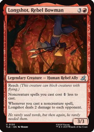 Longshot, Rebel Bowman (TLE-120) - Avatar: The Last Airbender: Eternal-Legal Foil - for just $3.96! 