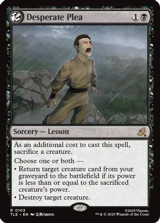 Desperate Plea (TLE-103) - Avatar: The Last Airbender: Eternal-Legal Foil - for just $0.94! 
