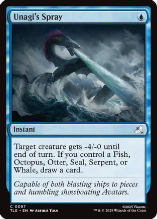 Unagi's Spray (TLE-097) - Avatar: The Last Airbender: Eternal-Legal Foil - for just $0.07! 