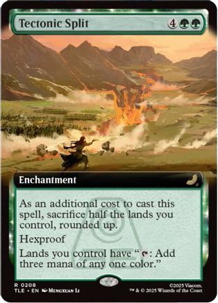 Tectonic Split (Extended Art) (TLE-208) - Avatar: The Last Airbender: Eternal-Legal Foil - for just $0.93! 