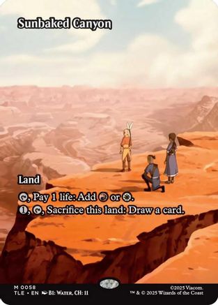Sunbaked Canyon (Borderless) (TLE-058) - Avatar: The Last Airbender: Eternal-Legal - for just $0.97! 