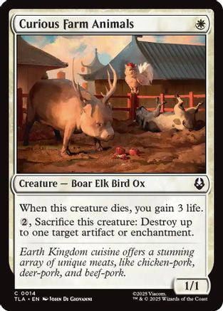 Curious Farm Animals (TLA-014) - Avatar: The Last Airbender Foil - for just $0.07! 