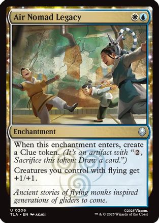 Air Nomad Legacy (TLA-206) - Avatar: The Last Airbender Foil - for just $0.08! 