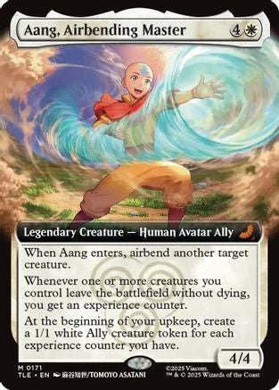 Aang, Airbending Master (Extended Art) (TLE-171) - Avatar: The Last Airbender: Eternal-Legal Foil - for just $4.36! 