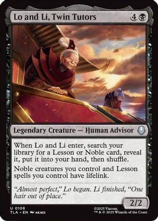Lo and Li, Twin Tutors (TLA-108) - Avatar: The Last Airbender Foil - for just $0.07! 