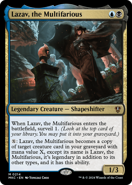 Lazav, the Multifarious (MKC-214) - Murders at Karlov Manor Commander - for just $0.10! 