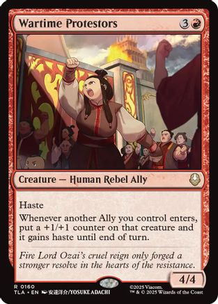 Wartime Protestors (TLA-160) - Avatar: The Last Airbender Foil - for just $0.10! 