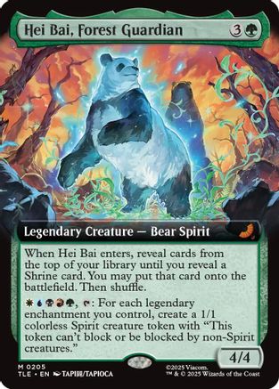 Hei Bai, Forest Guardian (Extended Art) (TLE-205) - Avatar: The Last Airbender: Eternal-Legal Foil - for just $3.59! 