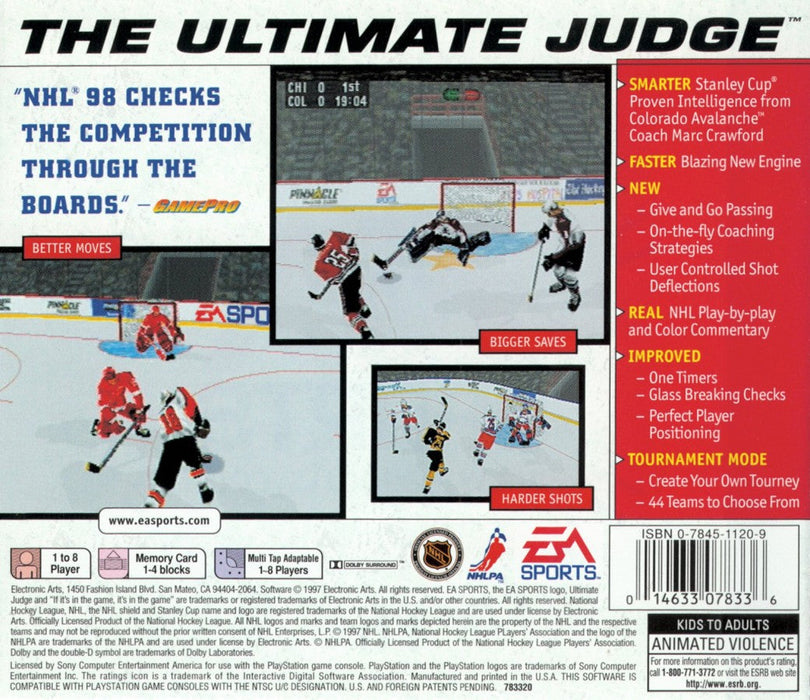 NHL 98 – PlayStation 1 (PS1) - for just $4.99! 